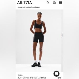 Aritzia Golden Butter Bralette